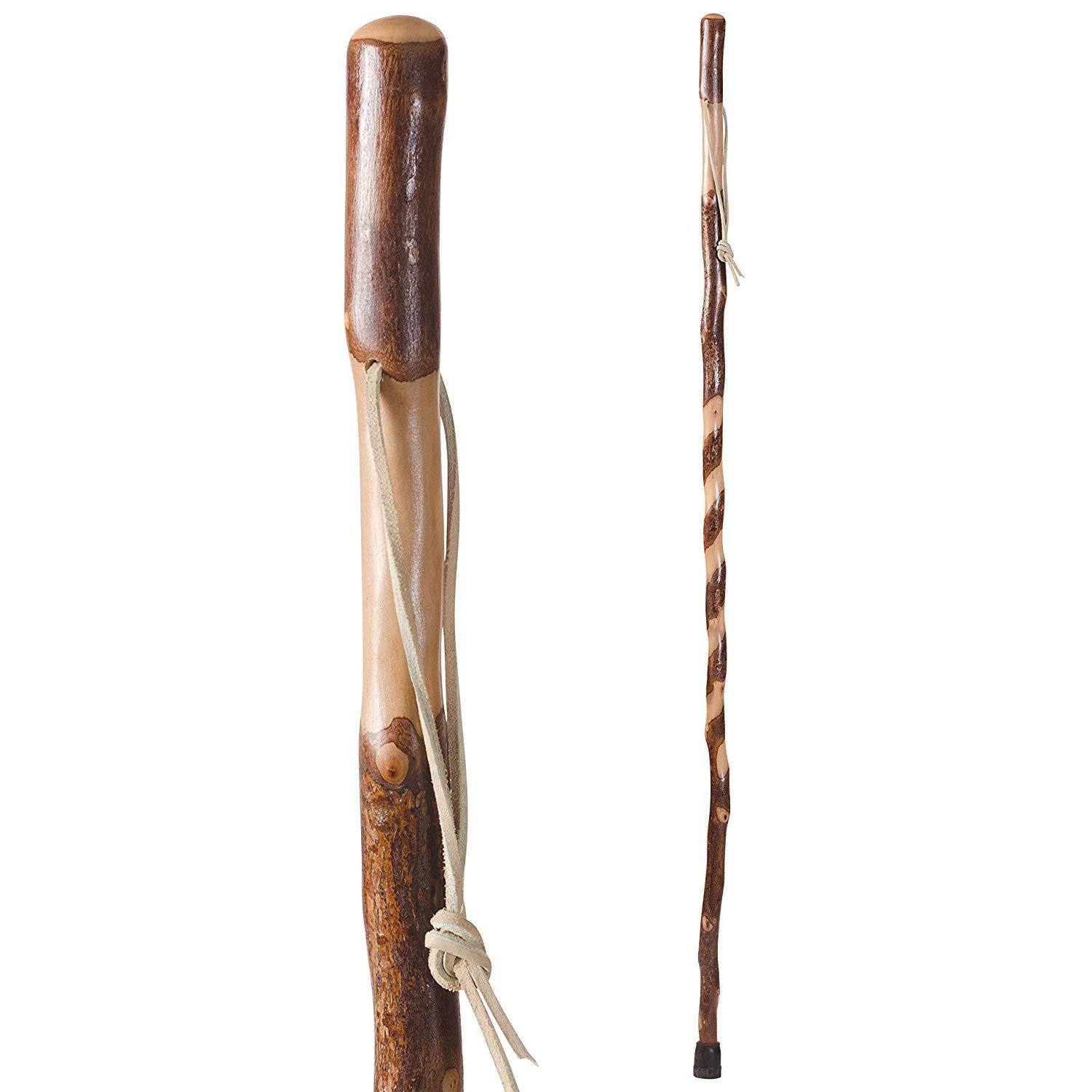 送料無料Hiking Walking Trekking Stick - Handcrafted Wooden Walking Hiking Stick - Made in the USA by Brazos - Twisted S