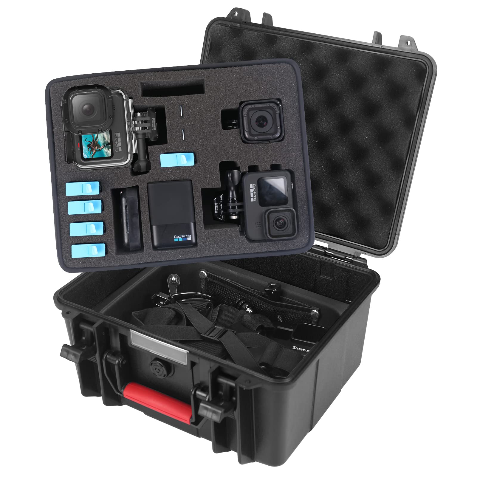 送料無料Smatree GA700-3 Waterproof Hard Case Compatible for GoPro Hero 11109876543 Plus3GoPro Hero 2018DJI OSM
