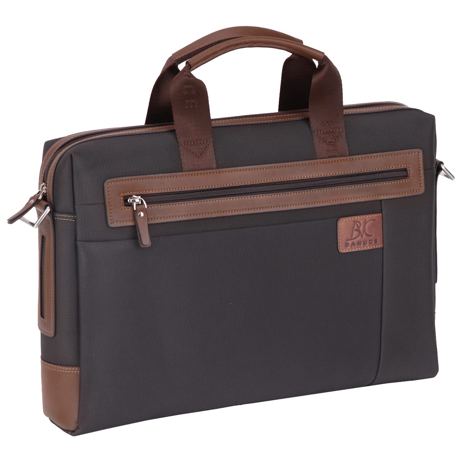 送料無料Banuce Waterproof Nylon Briefcase for Men Business Travel 14 Inch Laptop Messenger Bags Satchel Work Bag並行輸