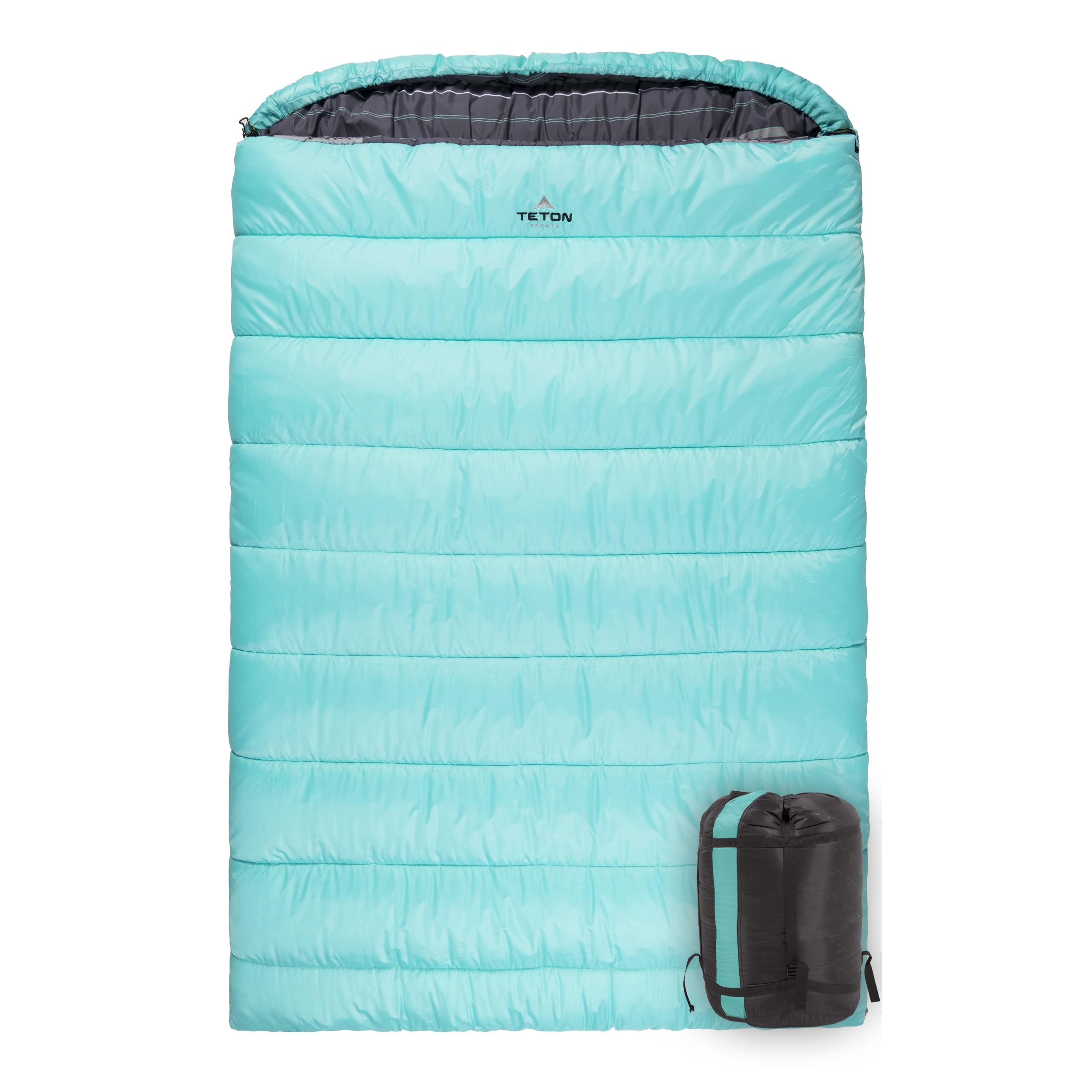 送料無料TETON Sports Mammoth 0F Queen-Size Double Sleeping Bag Warm and Comfortable for Family Camping 141並行輸