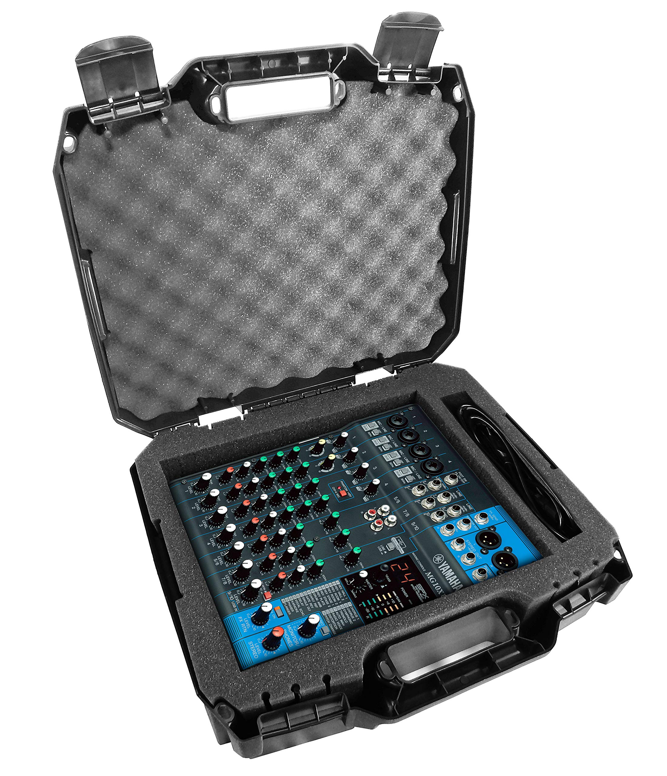 送料無料CASEMATIX DJ Mixer Travel Case Compatible with Yamaha MG10XU MG10 MG06 10 Input Stereo Mixer Effects and Cables