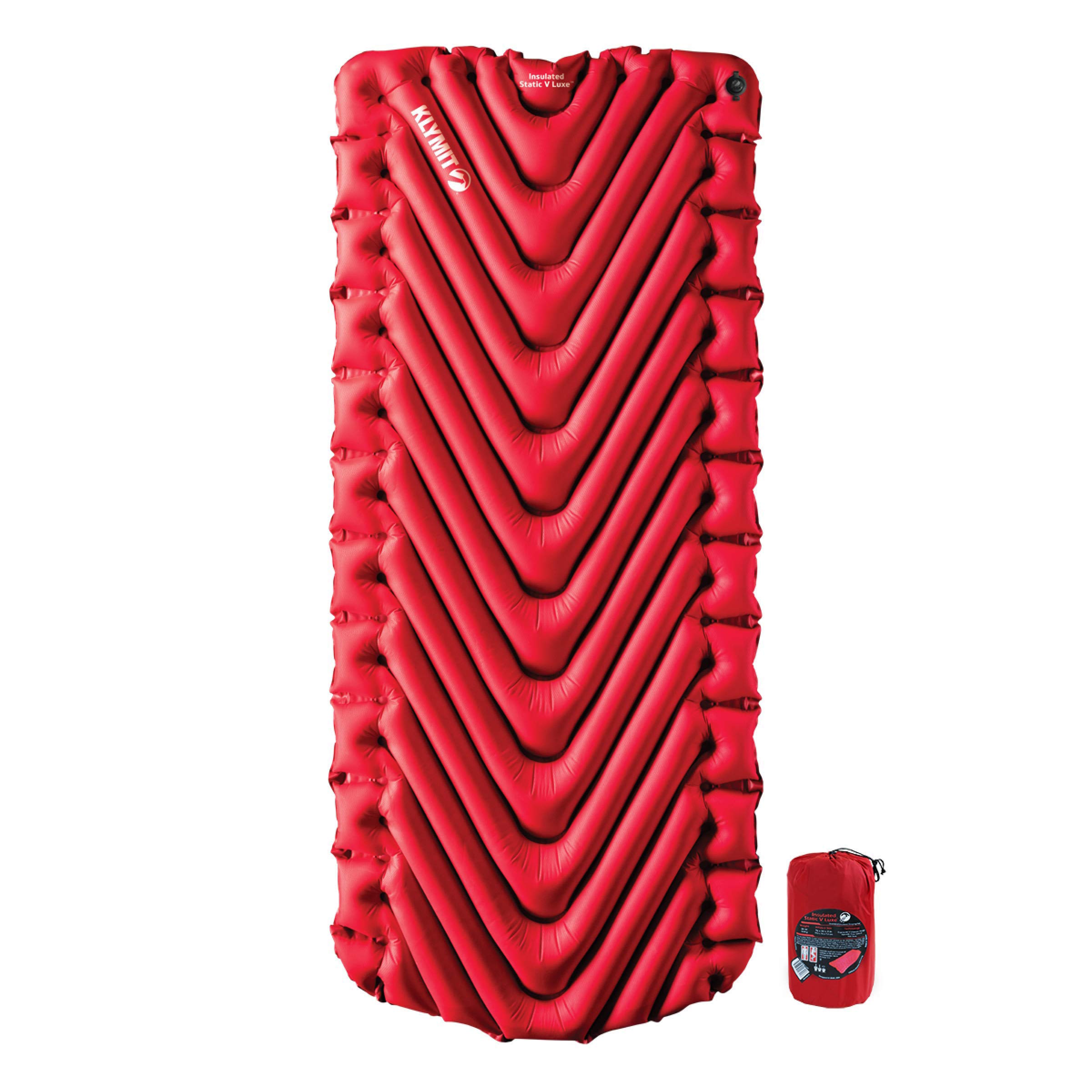 送料無料Insulated Static V Luxe Sleeping Pad - Red 2020並行輸入品