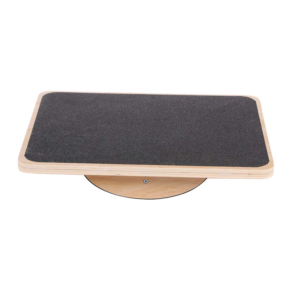 送料無料LIOOBO Desk Accessories Office Accessories Wooden Balance Board Rocker Board Anti-Slip Rectangular Wood Standing