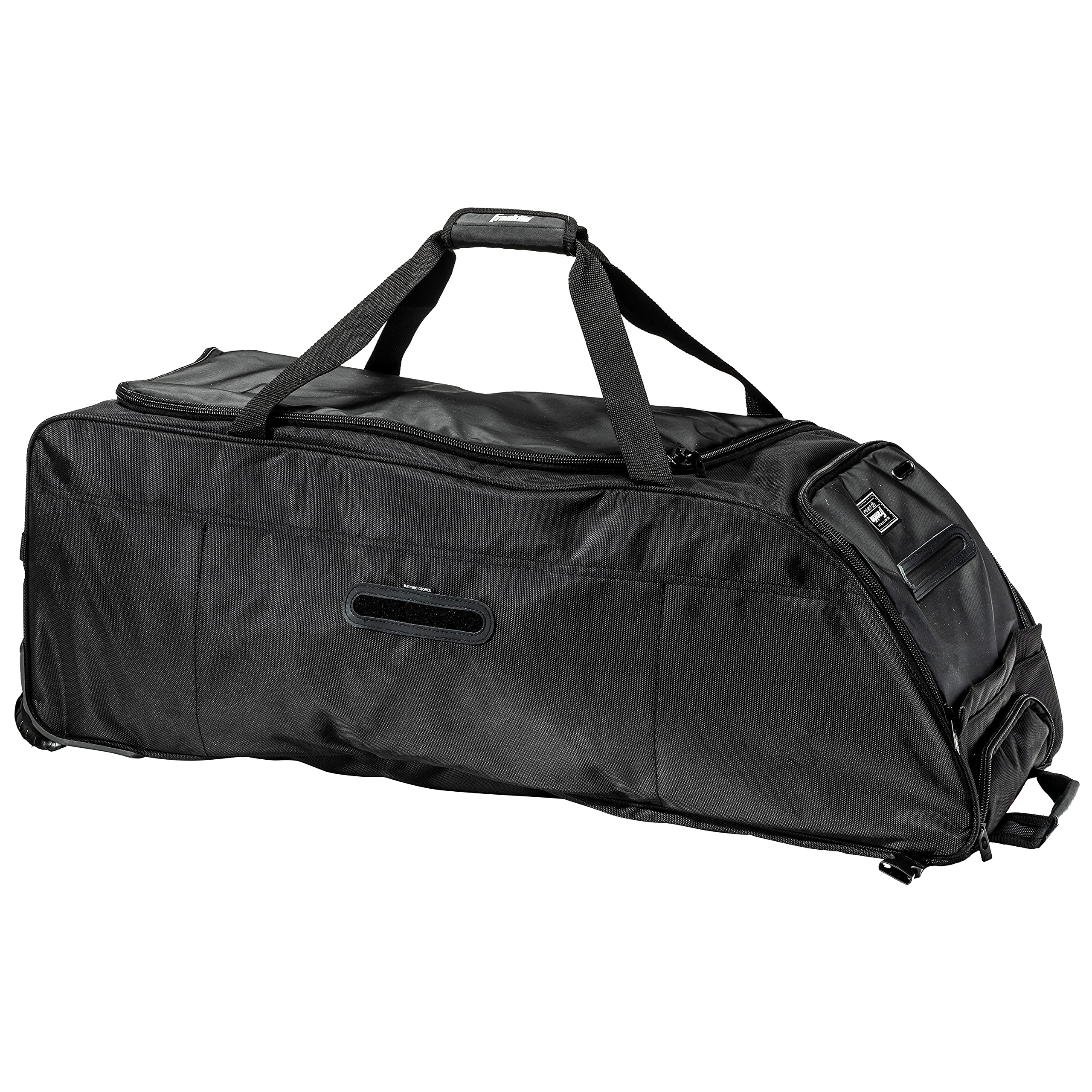 送料無料Franklin Sports Traveler Roller - Baseball and Softball - Equipment Bag - Compartment- Black - 1680D Polyester -