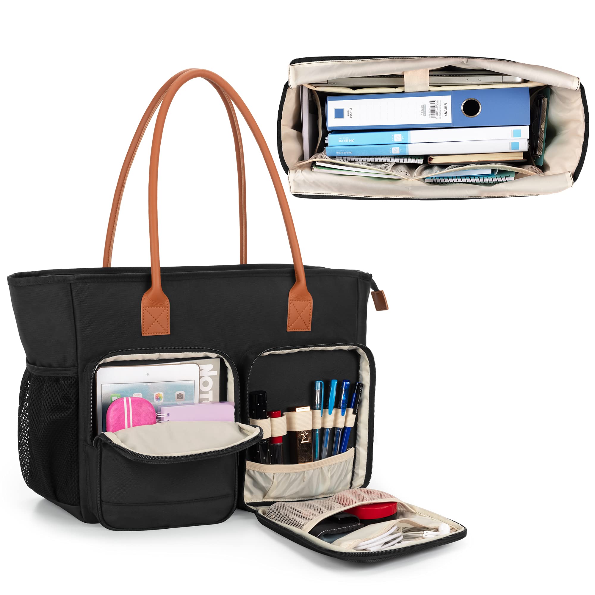 送料無料CURMIO Teacher Tote Bag for Women Teacher Work Bag with Padded Laptop Sleeve Ideal Gift for Teacher Educator