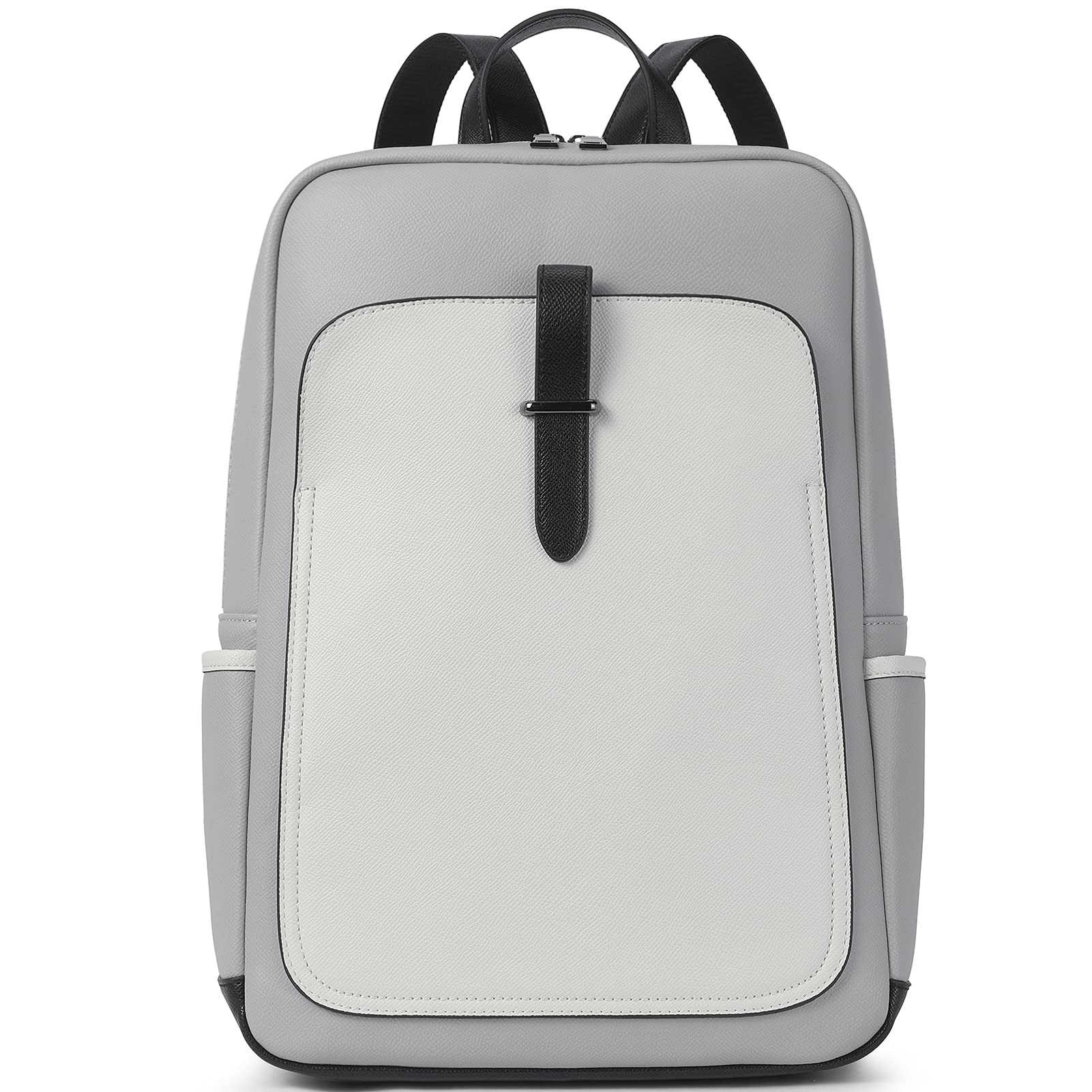 送料無料BROMEN Leather Laptop Backpack for Women 15.6 inch Computer Backpack Business Travel Professional Work Daypack Co