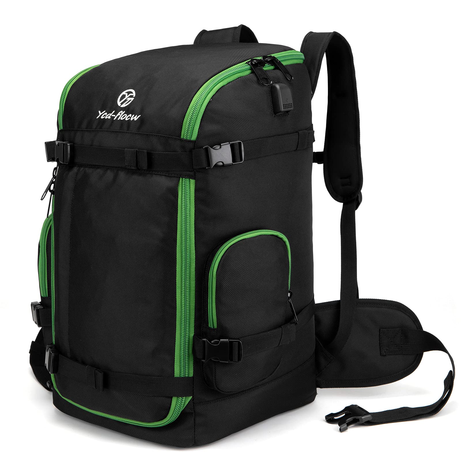 送料無料YCD-FLOCW Ski Boot Bag Backpack 50L Large Capacity Water-Resistant Padded Ski Travel Bag Snowboard Boot Bag fo