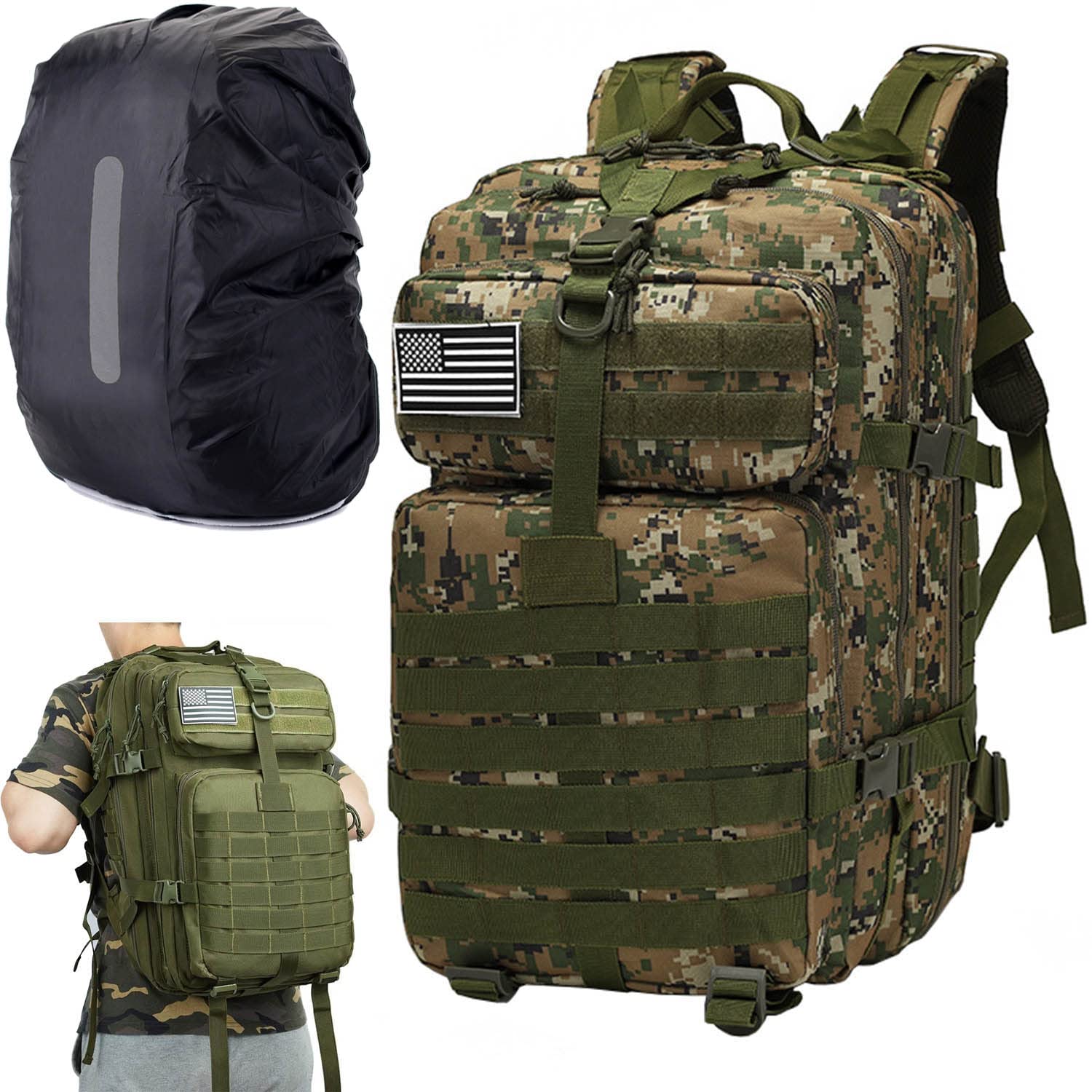 送料無料Psfghvz Military Tactical Backpack Hiking Assault Pack 40L Tactical Sling Bag Military Shoulder Sling Pack Assau