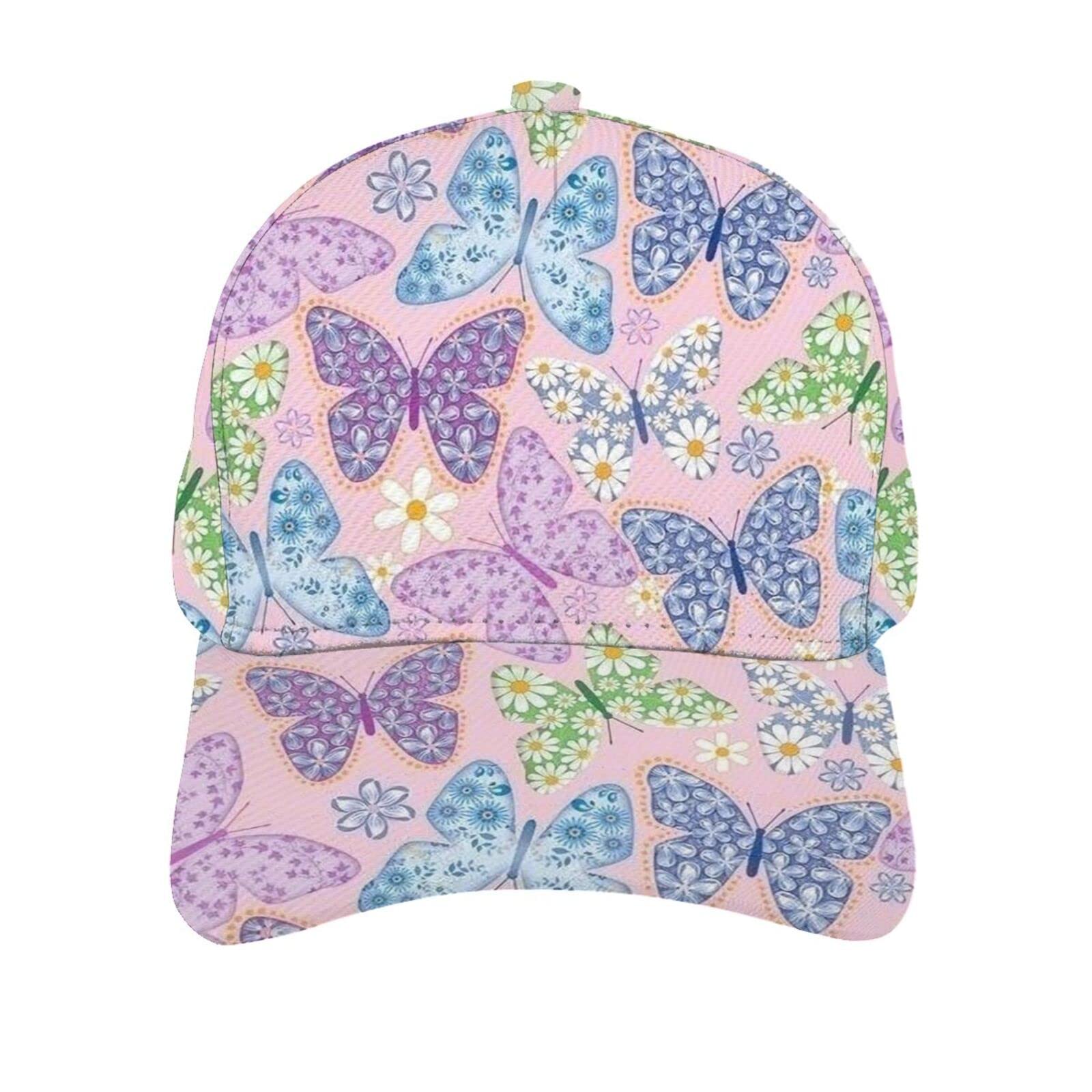 送料無料Women Baseball Caps Snowflake Butterfly Dad Hats Trucker Adjustable Fashion Funny Sport Casual for Girls Sun Hats