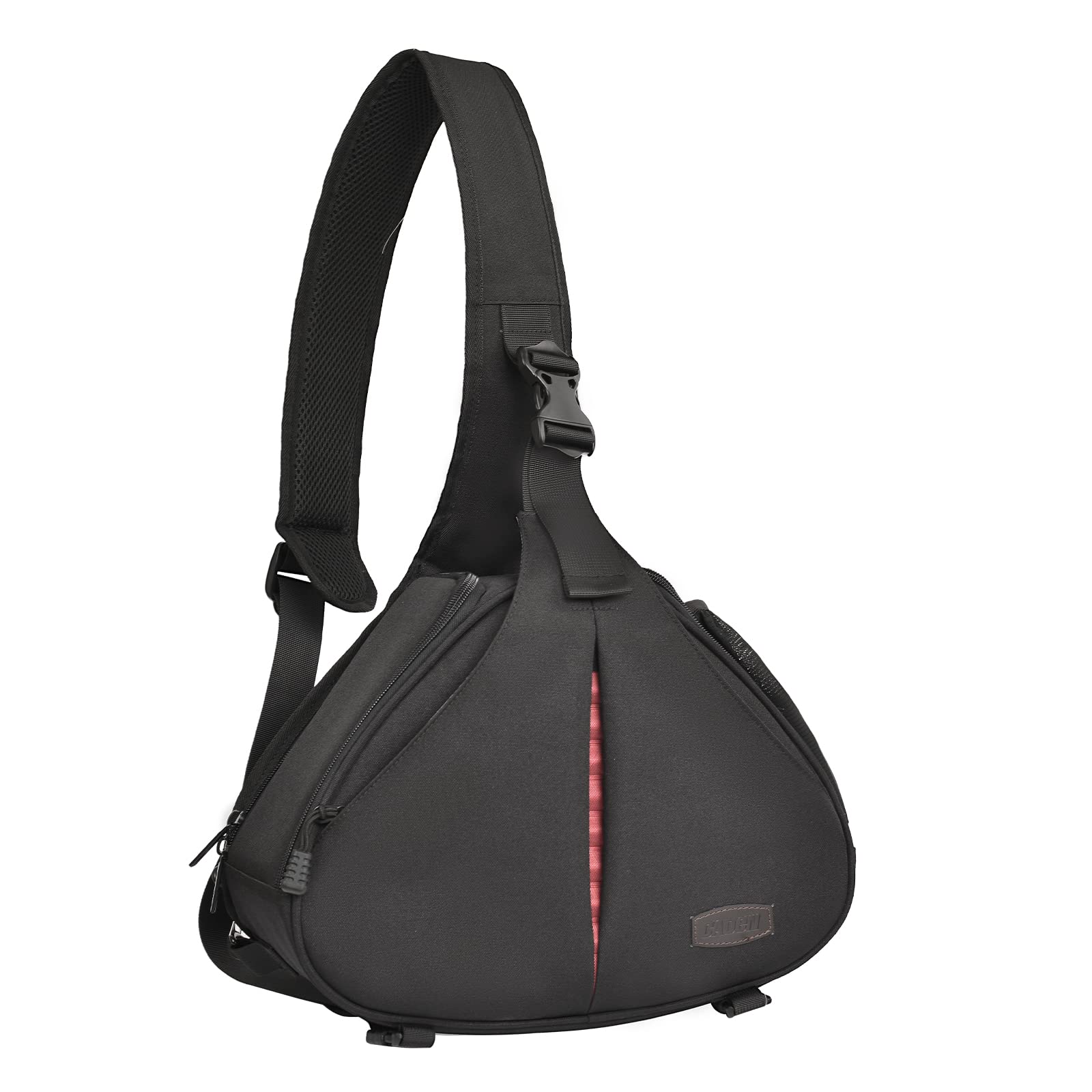 送料無料CADeN Camera Bag Sling Shoulder Bag Camera Case Waterproof with Rain Cover Tripod Holder Compatible for DSLRSLR
