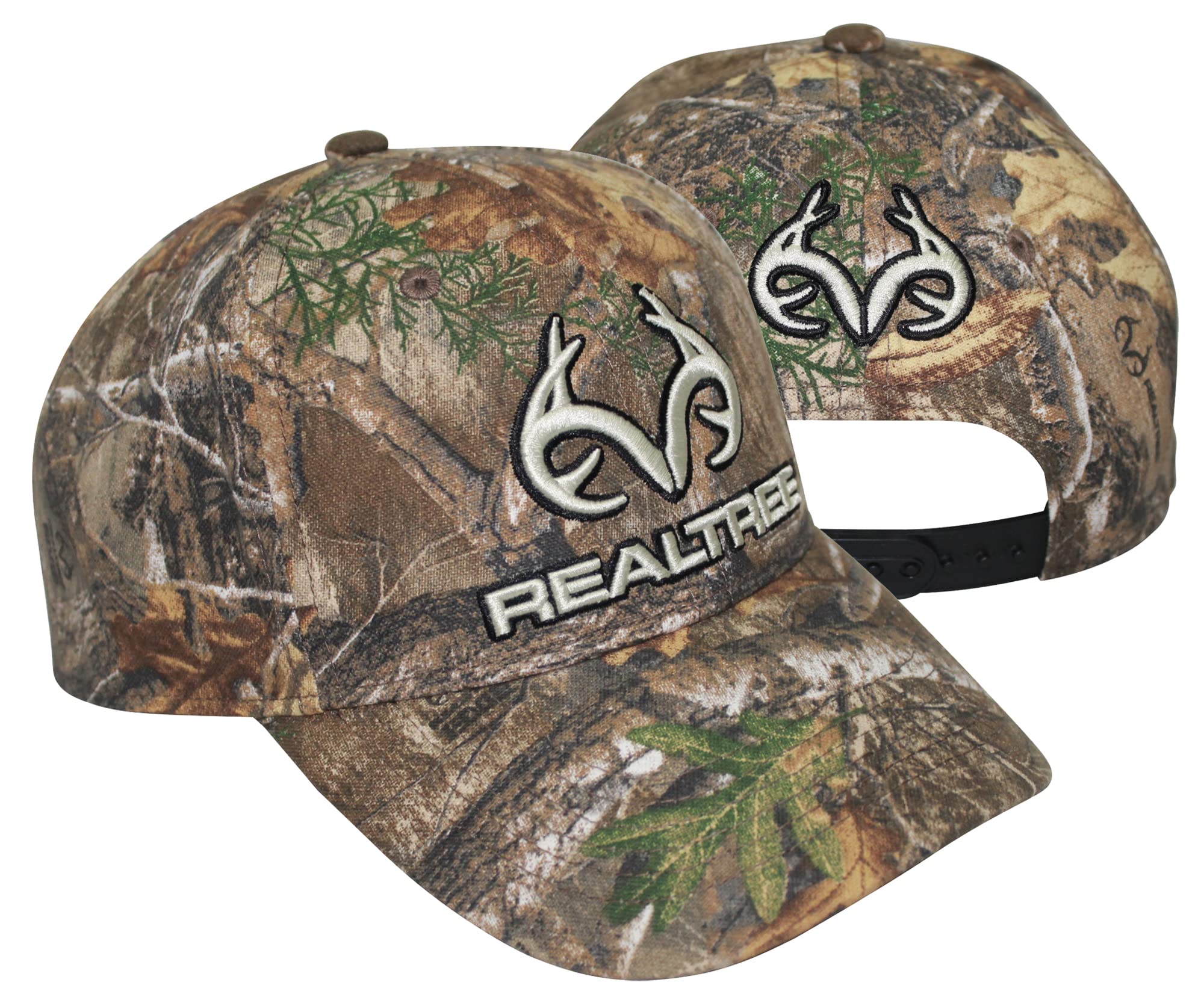 送料無料Realtree 3D Logo Camo Deer Hunting Trucker Cap Hat for Men - Precurved Bill Mid Profile Structured Snapback Sw