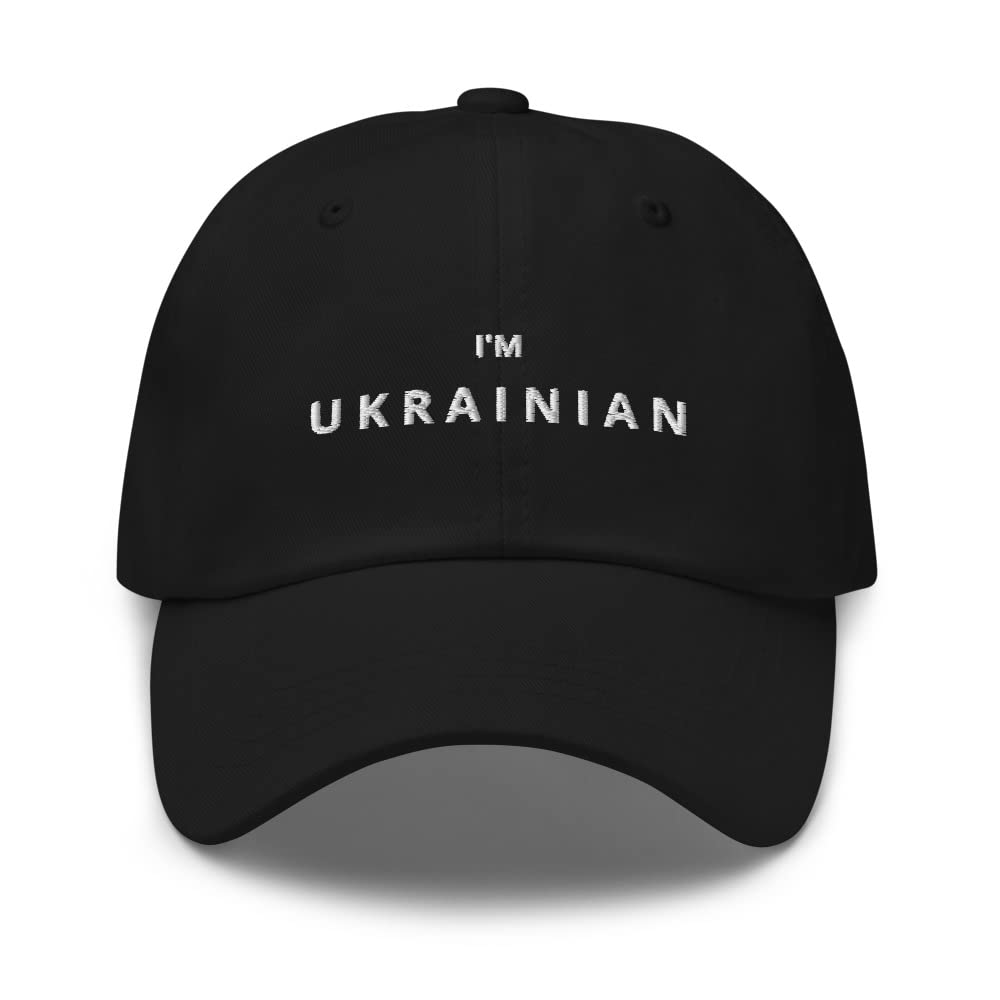 送料無料Baseball Cap IM Ukrainian Ukraine Dad hat Sport Outdoor Hiking Fishing Black並行輸入