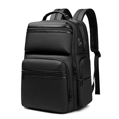 送料無料THERESE Backpack Oxford Shoulder BagWaterproof 17 Inch Business Laptop Backpack with Shoe BagHidden USB Chargin