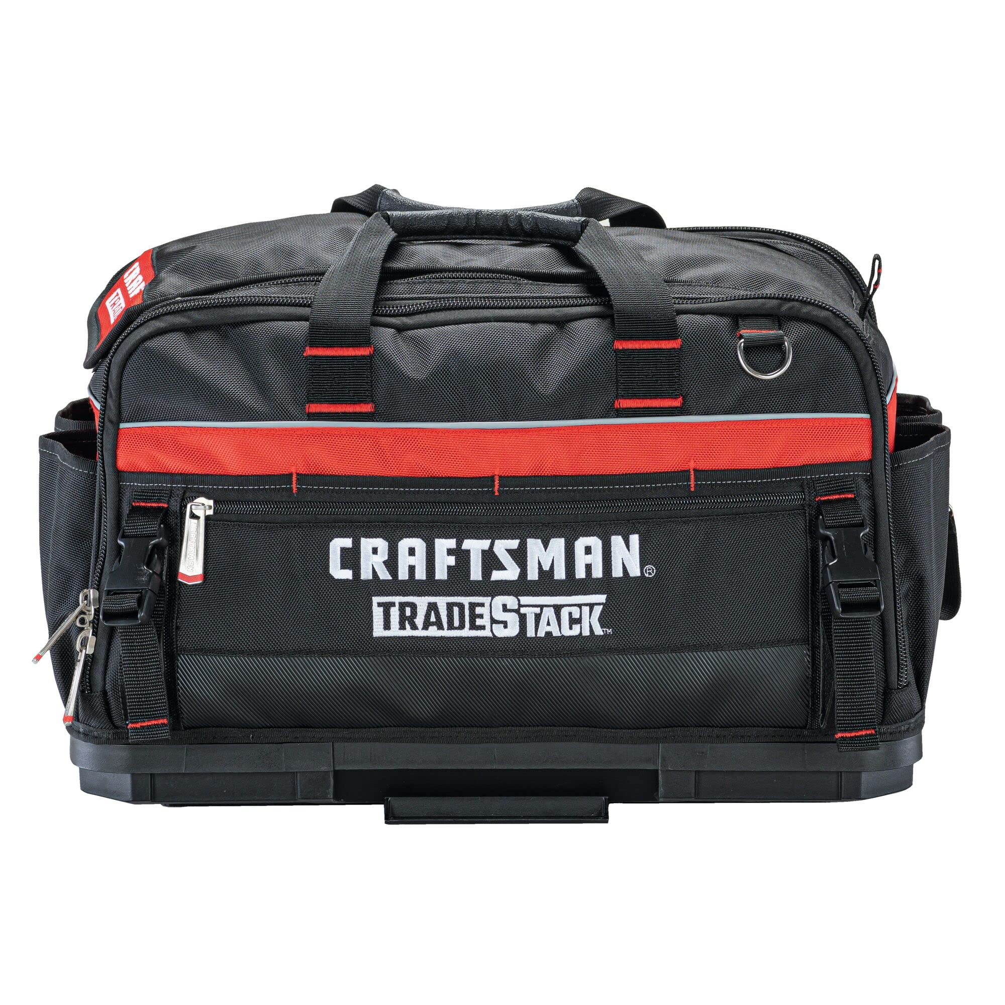 送料無料CRAFTSMAN TRADESTACK Tool Bag 22.5 Durable Polyester Black and Red CMST21450並行輸入品
