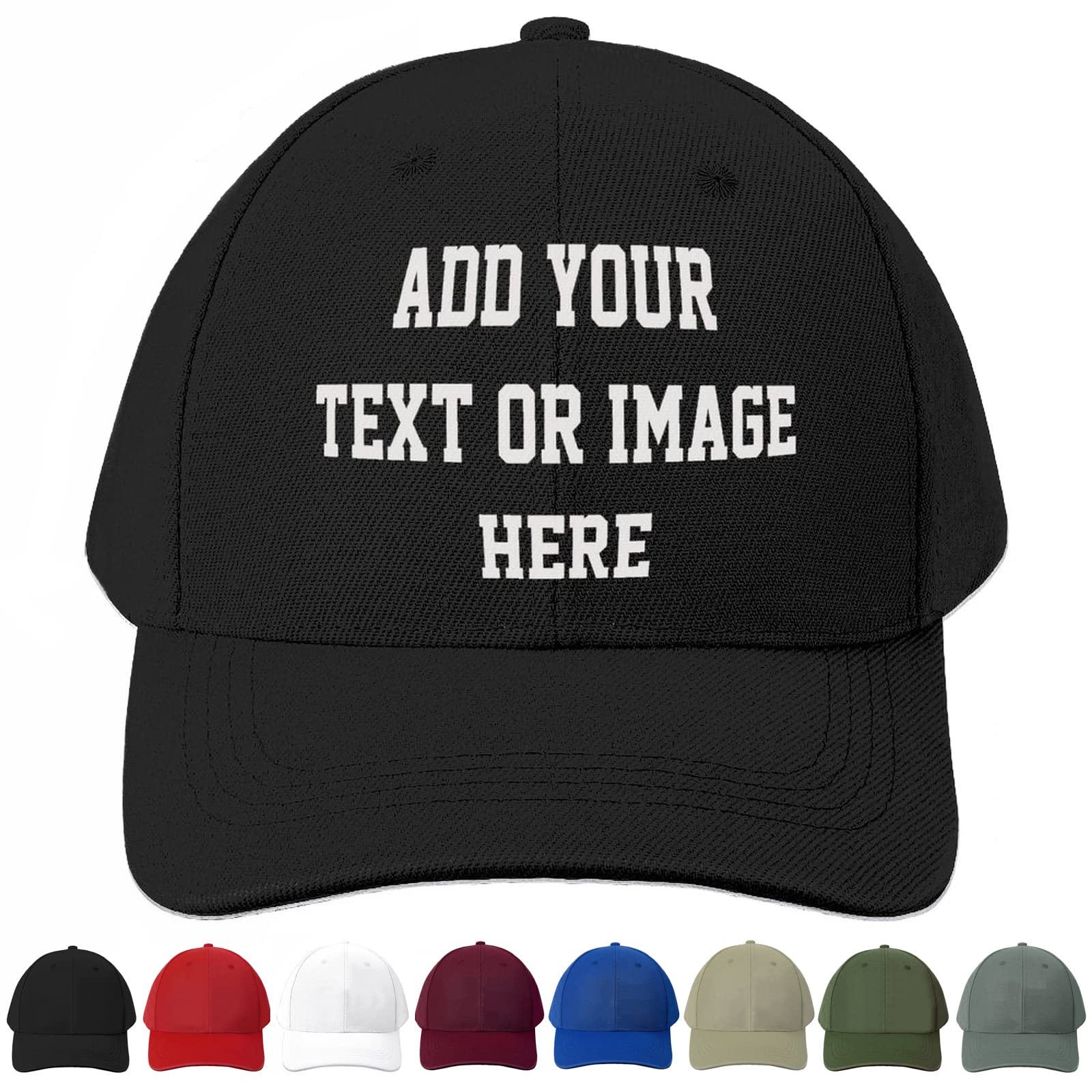 送料無料ATOOZ Custom Baseball Cap Custom Hats for Men Women Custom Personalized Text Image Casual Sun Hat for Birthda