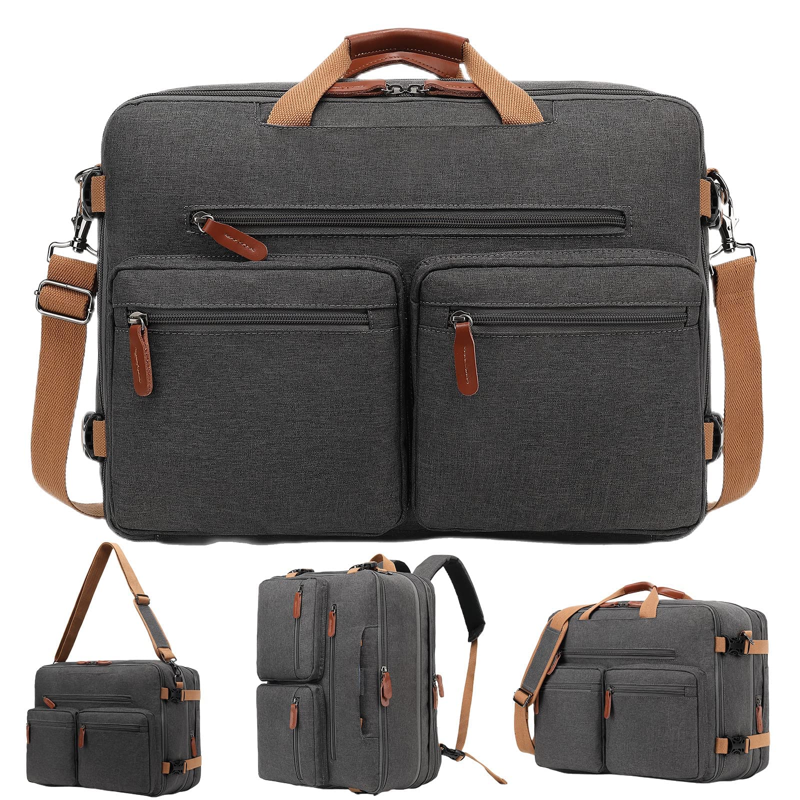 送料無料MOLNIA Expandable Laptop Backpack 3 in 1 Laptop Bag 17.3 inch Computer Backpack Multi-functional Travel Bag 2