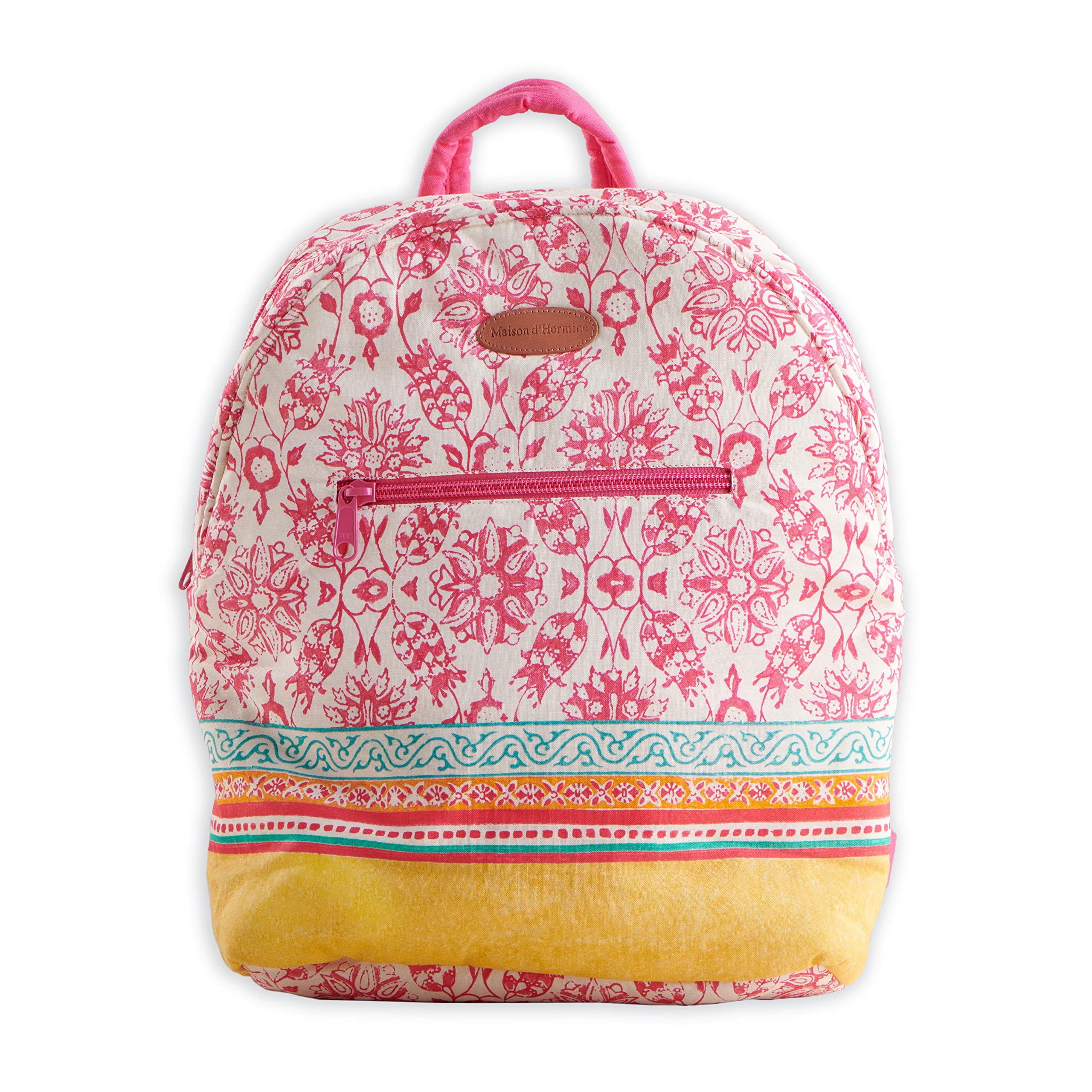 送料無料Maison d Hermine Backpack Cotton Shoulder Backpack with Small Pouch Lightweight Bag for Travel Work Beach Perfec