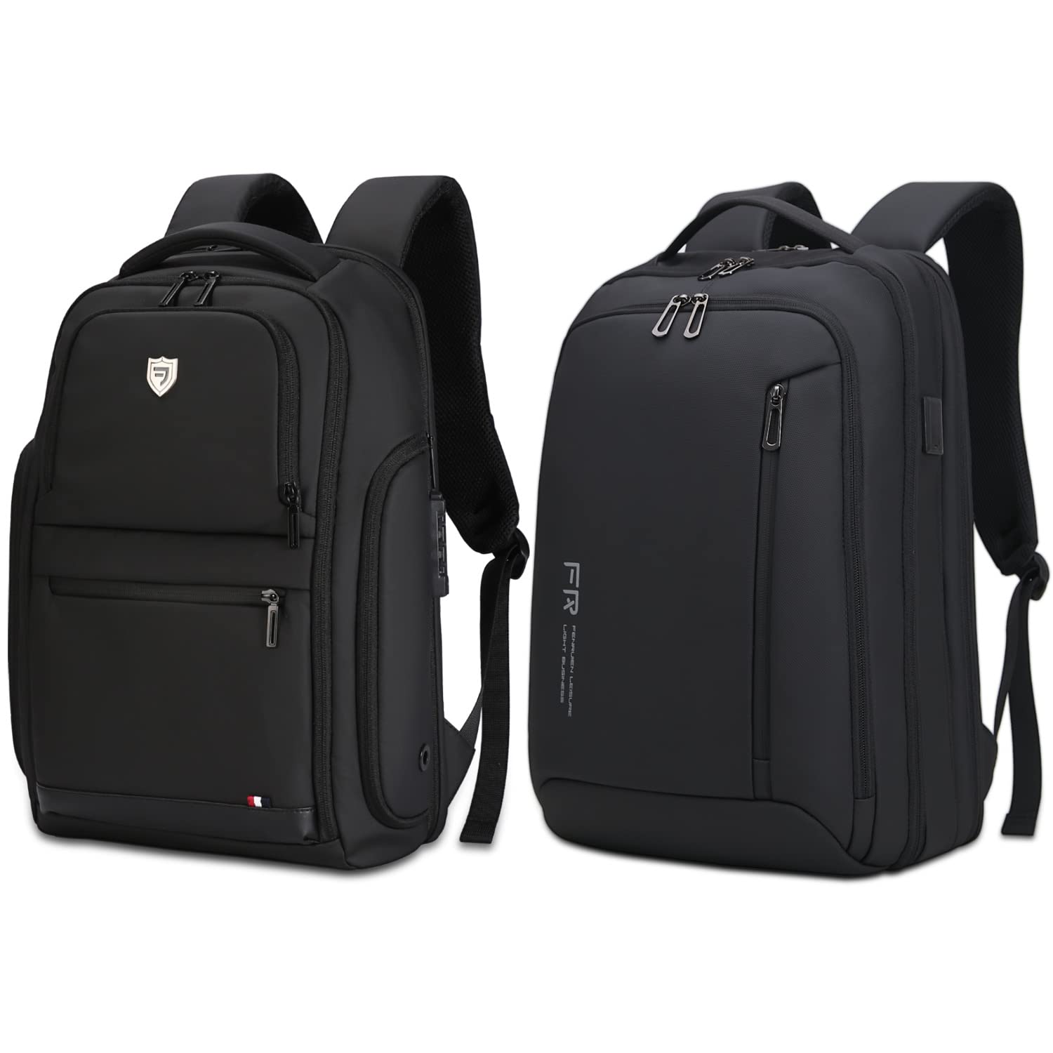 送料無料FENRUIEN Laptop Backpack for Men 15.6 Inch Computer Anti-theft Waterproof Backpack with USB Charging Port Busin