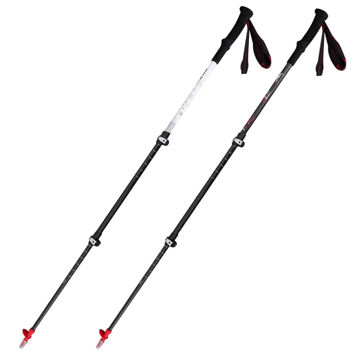 送料無料LUYILA Carbon Fiber Trekking Poles62-135 Cm Adjustable Travel Hiking Pole Telescopic Lightweight Hiking Poles w