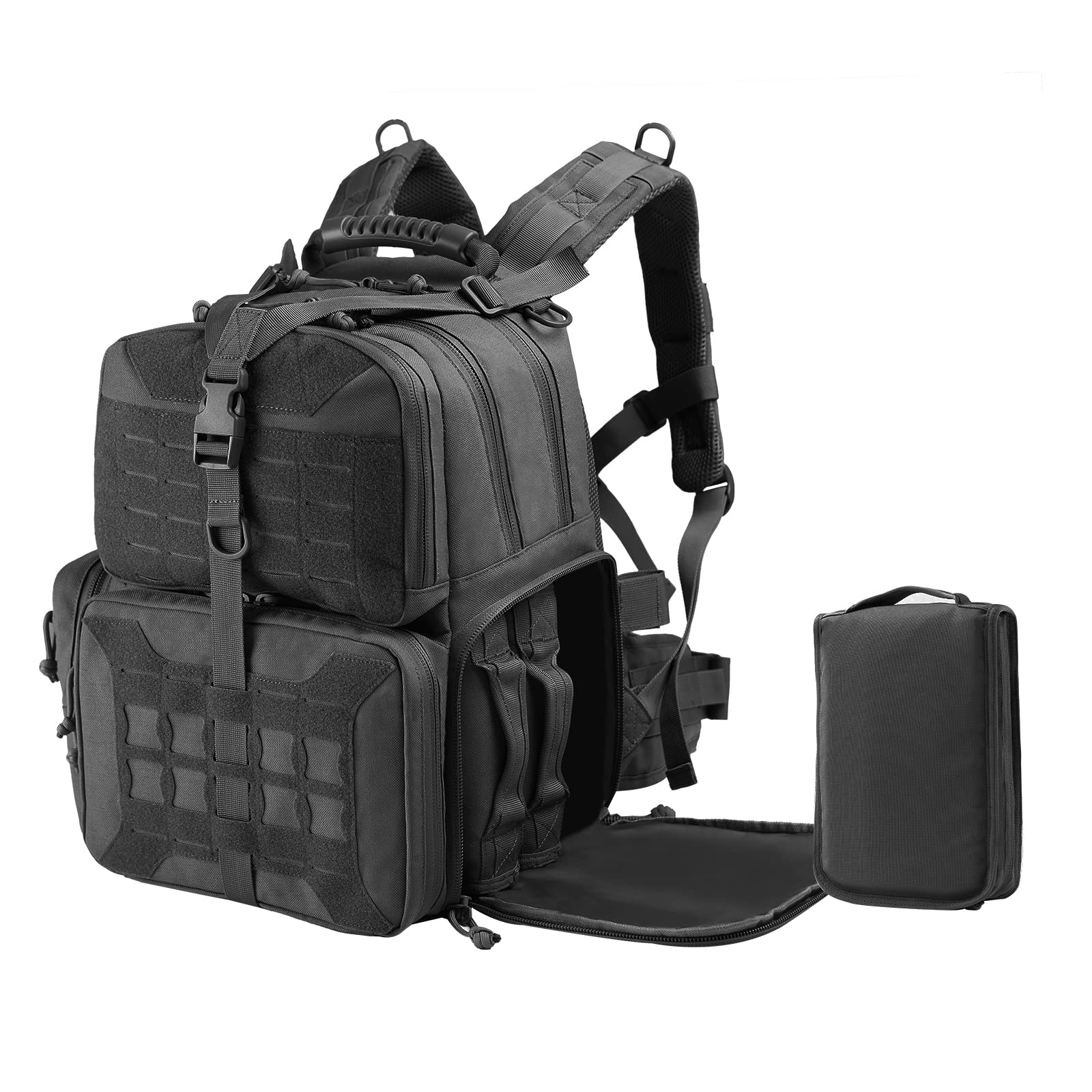 送料無料VOTAGOO Tactical Range Backpack Gun Bag for Handguns and Ammo 3 Pistol Carrying Cases for Hunting Shooting並