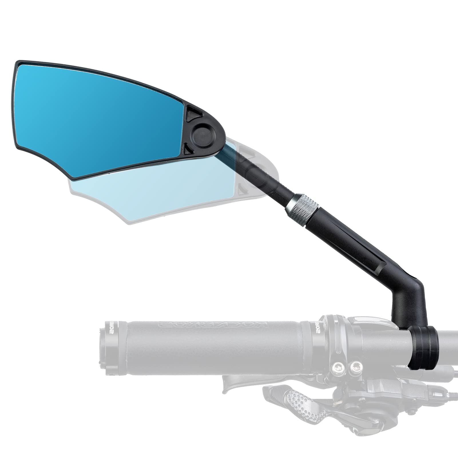送料無料ROCKBROS 2023 Newest Handlebar Bike Mirror Adjustable Safe Rear View Mirror Anti-glare Lens Scratch Resistant Gla