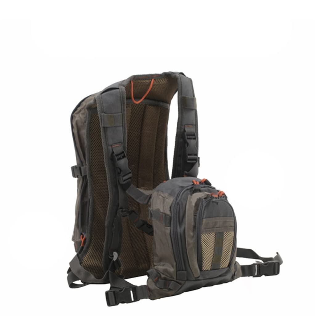 送料無料BBSJ Fly Fishing Backpack Chest Pack Bag General Size Multi Function Mutil Pocket Wading Clothes Fishing Combo Ba