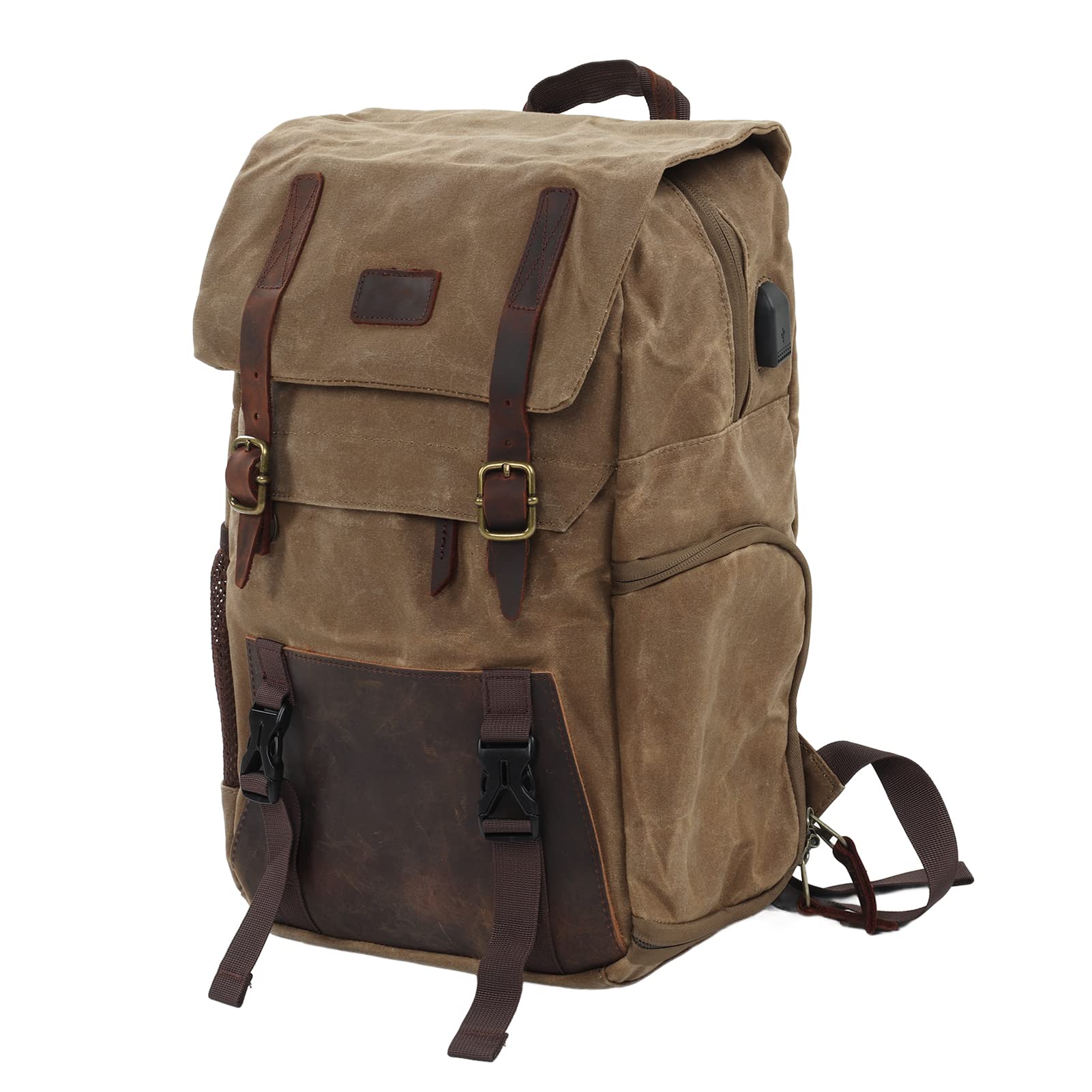 送料無料Azusumi Camera Backpack Shock Absorption Waterproof Outdoor Photography Travel Camera Bag with USB Cable並行