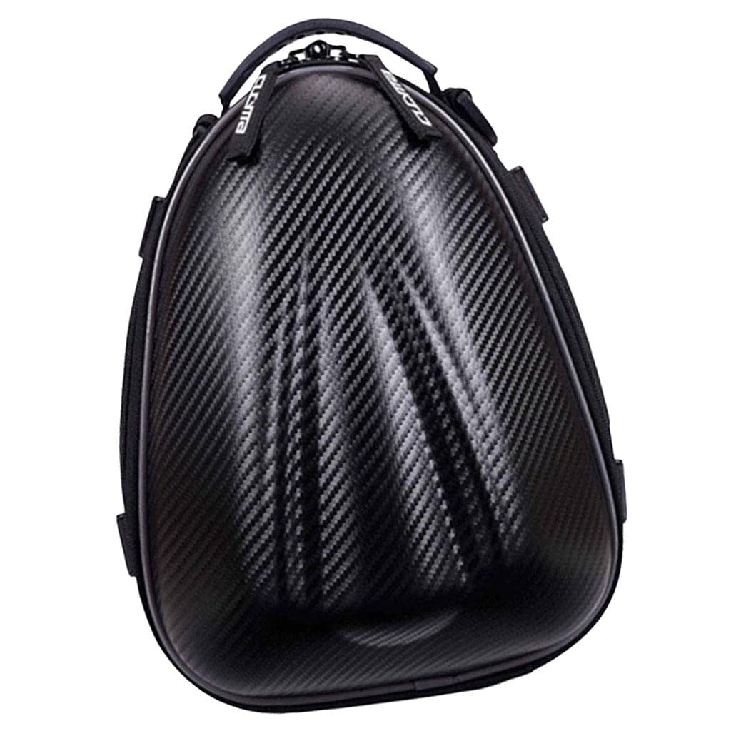 送料無料Weiping - D Motorcycle Tail Bag PU Leather Waterproof Sports Motorbike Riding Seat Bags Backpack Hard Case Tool S
