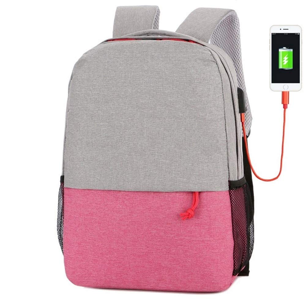 送料無料ACSONS Mens Backpack USB Charging Cable Backpack Shoulder Bag Laptop Bag Color Pink並行輸入品