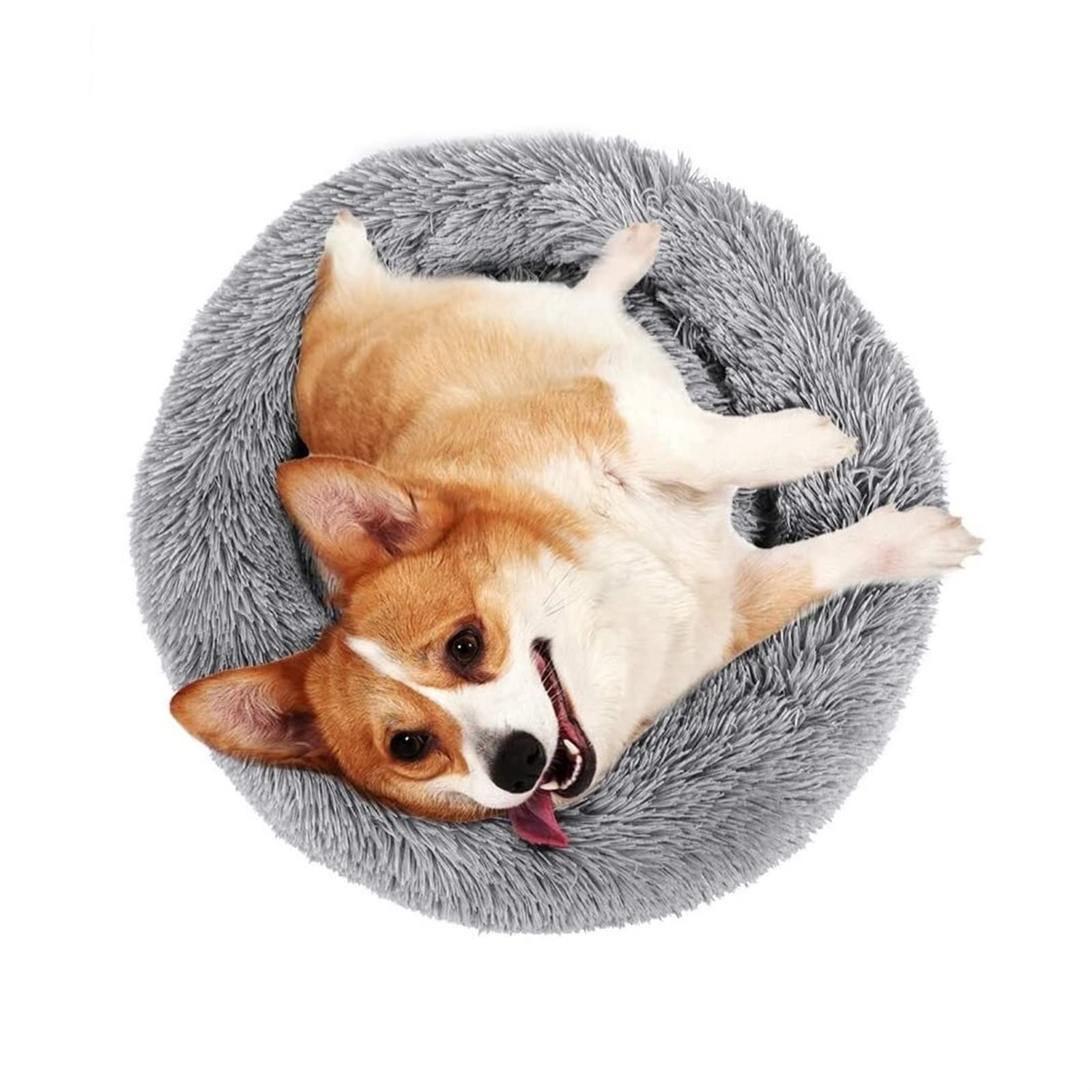 送料無料TOALOL Pet Bed Pet Bed Dog Oversized Dog Round Kennel Breathable Room Large Dog Cat Bed Plush Donut Sleeping Bag