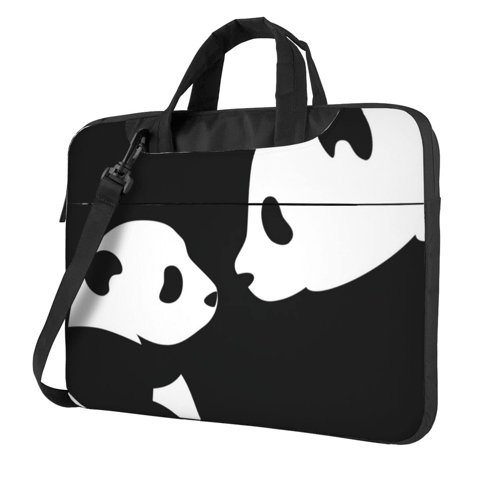 送料無料Panda Animal Printing Laptop Shoulder Bag Women Men Work Computer Bag 15.6 Inch For Business Office並行輸入