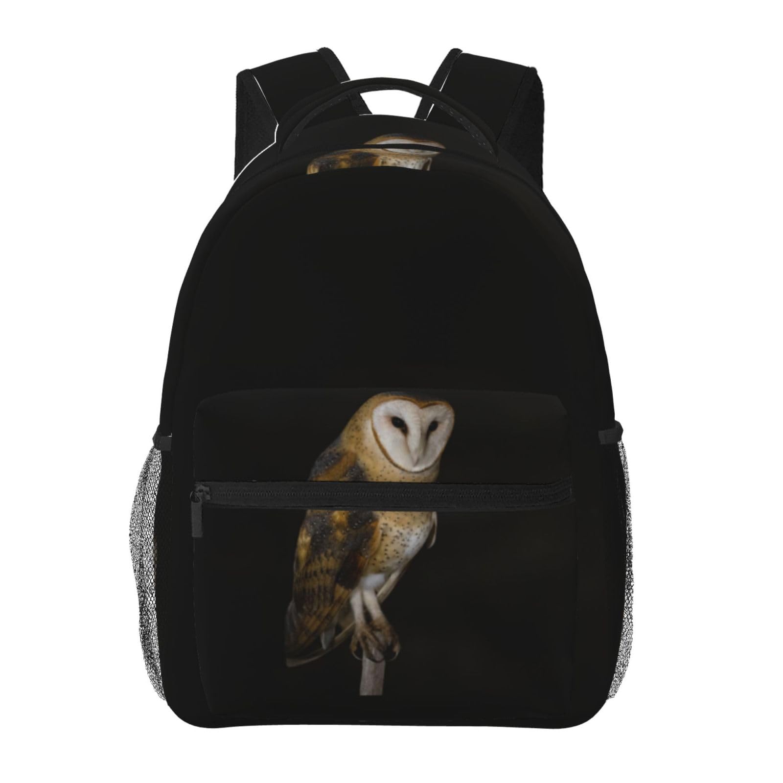 送料無料Owl In The Dark Printed Laptop Backpack Fashion Lightweight Ergonomic Backpacks Casual Travel Daypack For Women M
