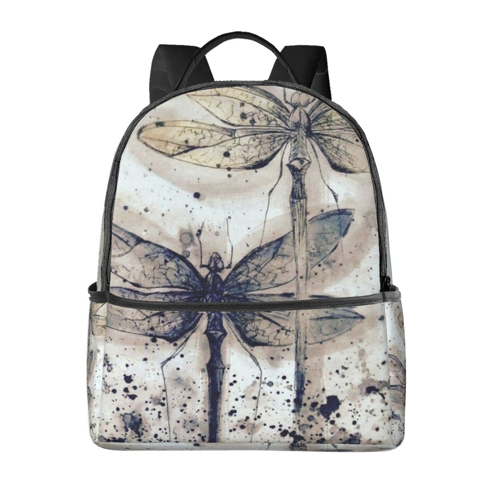 送料無料EVANEM Laptop Backpack Lightweight Travel Backpack Shoulders Bag Modern Dragonfly Printed For Travel Men Women並