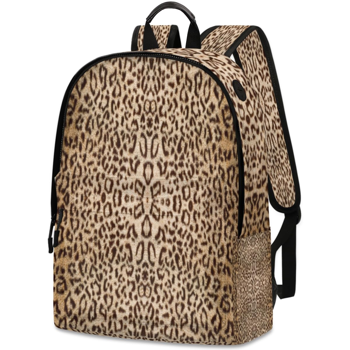送料無料QsirBC Abstract Animal Skin Printing Leather Backpack for Women Laptop Backpack Zipper Closure Adjustable Strap D