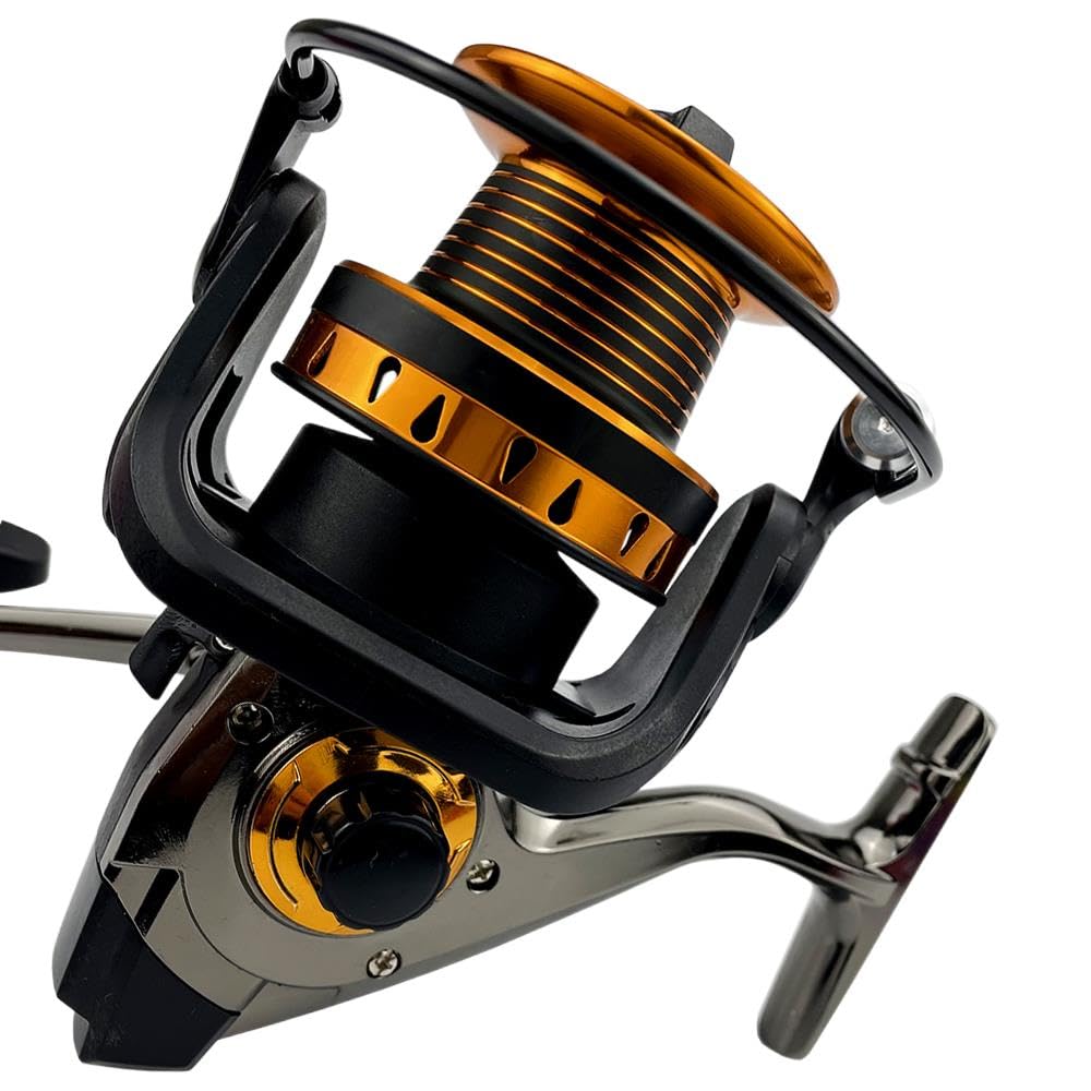 送料無料4000 Gapless Metal Head Spinning Wheel Gear Ratio 5.21 Max Drag 12 Kg Saltwater Fishing Reel並行輸入品