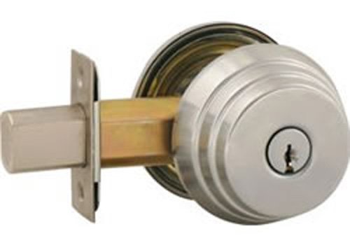 新品Arrow Lock E Series Stain Chromium Occupancy Indicator Deadbolt Auxiliary Lock 1-38 to 1-34 Door Thickness Pack o