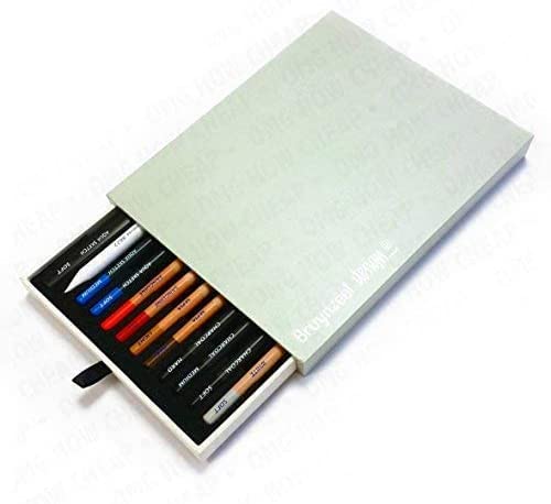 新品Bruynzeel Design - Artist Box of 12Specialties Drawing Pencils and Blurrer