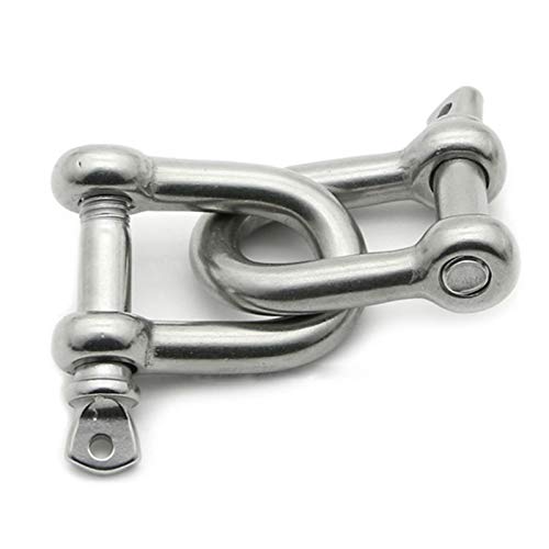 新品Ochoos 1pcs M22 Bow Shackles Recovery Rigging Tow D-Ring Screw Pin Anchor Bow Shackle Rigging European Style for Chains