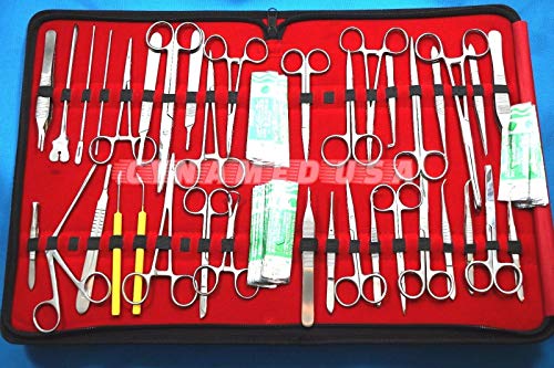 新品CYNAMED-New 167 PC Veterinary Needle HolderScissorsHEMOSTAT ForcepsScalpel HandlesScalpel Blades-Instruments All