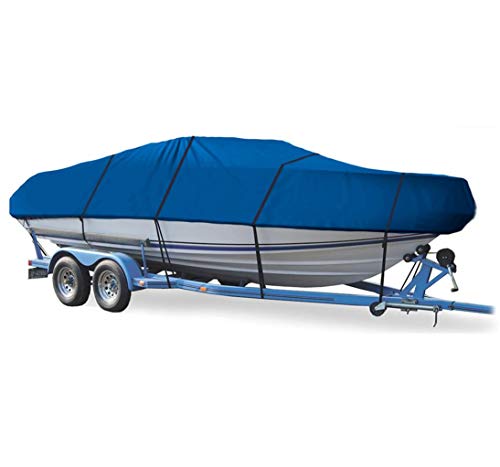 新品Blue Boat Cover Compatible for Cajun Fish and Ski 2050 1990 1991 1992 Heavy-Duty Travel Storage Mooring