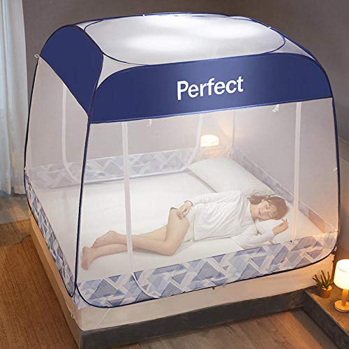 新品Lace Dome Mosquito Nettings Bed CanopyYurt Double Home Anti-Fall encryption Folding Mosquito net-F2022m