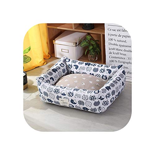 新品Green HX Durable Dog Bed Mechanical Wash Fashion Dog Beds Casual Canvas for Small House New Printed for Medium Dogs O