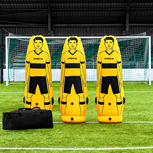 新品FORZA Pro Soccer Air Mannequin Junior Senior Inflatable Soccer Free Kick Training Dummies Pack of 1 3 or 5 Soc