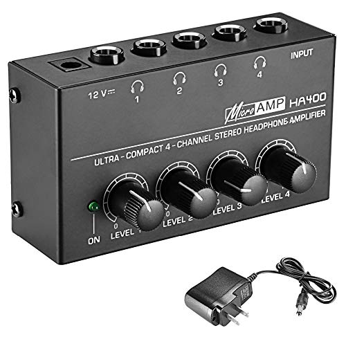 新品MR DJ HA400 Microamp is an ultra-compact 4-channel stereo headphone amplifier