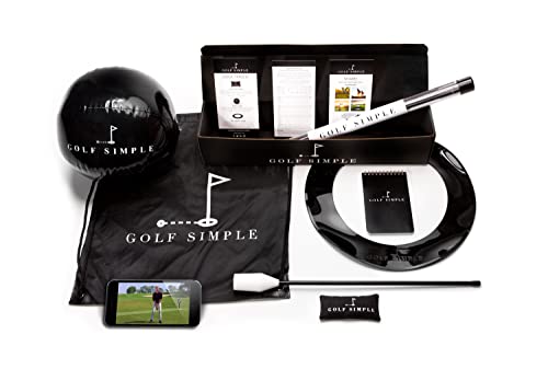 新品Golf Simple Swing Trainer - Golf Training Equipment Tools and Golf Coaching Videos - Alignment Sticks Connection Bag
