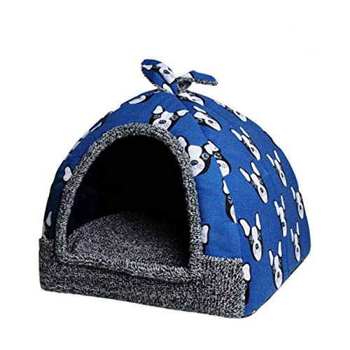 新品N-brand 4 Colors Hot Fleece Soft Pet Yurt Home Dog Bed Puppy Dog Kennel Pet Bed House for Dog Cat Small Animals Home Do