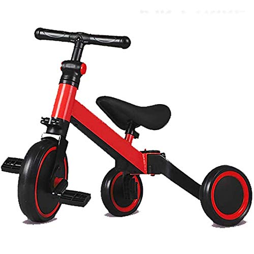 新品Children's Tricycle Balance Bike Lightweight Three in One Deformable Push Child Bicycle Adjustable Seat Pedal-Free Trai
