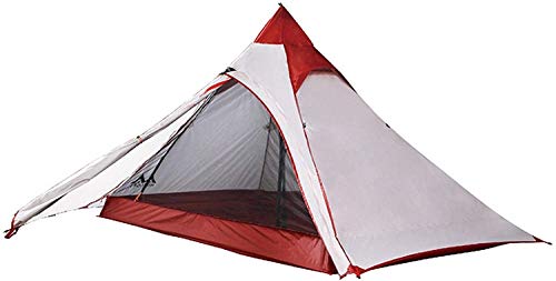 新品YHBM Tent Teepee Camping Waterproof Windproof for Camping Hiking Mountaineering Teepee Tent for Adults 2-3 Person Famil