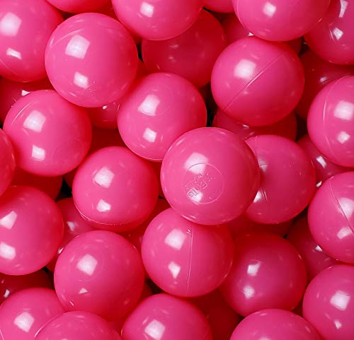 新品Pack of Rose-Red Hot-Pink Color Jumbo 3 Heavy Duty Commercial Grade Ball Pit Balls for Business Use Pack of 200 R