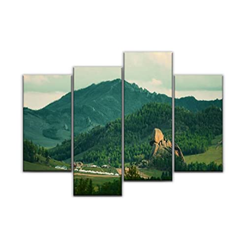 新品Sudoiseau Wall Art Painting Mountain Landscape Pictures Canvas Prints Poster Oil Paintings Landscape Paint Modern Home